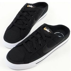 Nike Wmns Court Legacy Mule Black Women Slip On Casual Shoes Loafers